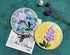 Mosaic Tiles 32pcs/24pcs Glass Leaf Mosaic Tile Glass Leaf for Mosaics Glitter Crystal Mosaic Oval Translucent Mica Glass DIY Handmade Art Craft D...