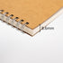 DSTELIN 10 inch x 7.5 inch, 100GSM, Blank Spiral Notebook, 1-Pack, Soft Cover, Sketch book, 120 Pages / 60 Sheets, (Brown)...