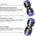 TAILONZ PNEUMATIC Straight Reducing 16mm Tube OD x 14mm Tube OD Tube OD Push to Connect Tube Fittings Push Lock PG16-14 (Pack of 2)...