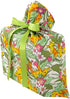 VZWraps Giraffes Reusable Fabric Gift Bag for Baby Shower or Birthday (Medium 17 Inches High by 18 Inches Wide)...