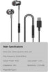 USB C Headphone,USB Type C Earphone with Microphone Noise Isolated & Volume Control with Heavy Stereo, Compatible for Samsung S20/S21/Note10 Huawe...