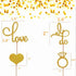 JeVenis Set of 44 Wedding Cupcake Toppers Diamond Ring Cupcake Toppers I Do Cupcake Topper for Wedding Engagement Bridal Shower Decorations...