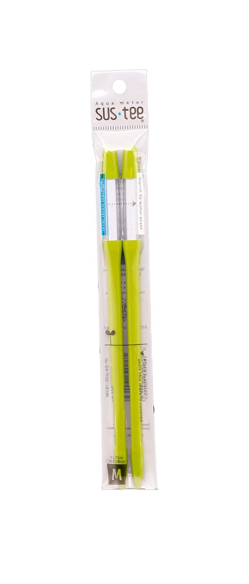 Aquameter (Medium Green Refillable - Bundle of 2) - House Plant Soil Moisture Meter, Humidity Sensor Probe, Water Level Indicator - Best for Indoo...