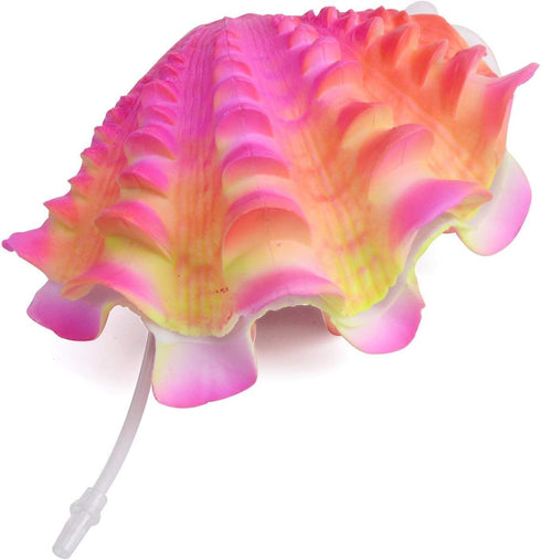 Aquarium Ornament Veny's Tropical Clam Live-Action Aerating (Peach Pink)...