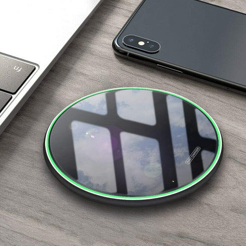 Wireless Charger - 15W Qi Fast Charging Desk Pad Non Magnetic Compatible with iPhone 15, 14, 13, 12, 11, X, 9, 8 Max/Pro/Pro Max, Samsung Galaxy, ...