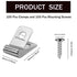 Wire Fence Clips-100 Pcs Fence Wire Clamps with 100Pcs Screws Stainless Steel Agricultural Fencing Mounting Clips Fit 12-16 Gauge Welded Wire to W...