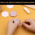 100 Count Paper Piecing Paper Paper Piecing Shapes Hexagon Paper Piecing Templates Quilting Templates for Use in Quilting, Sewing, and Craft Proje...