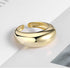 YBMYCM 3-10Pcs Dome Rings Set Chunky Gold Ring for Women Men 14k Gold Plated Thick Adjustable Statement Ring Gold/Silver...