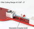 77750 Oil Filter Cutter Billet Aluminum Universal Oil Filter Cutter Tool 2-3/8" - 5" Cutting Range...