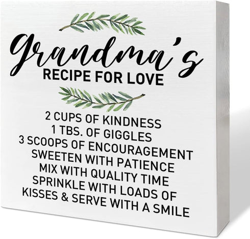 Grandma Kitchen Gifts, Grandma Birthday Christmas Mothers Day Gifts, Best Grandma Ever Gifts, Grandma Gifts from Granddaughter Grandson, Desk Deco...