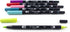 Tombow 56211 Dual Brush Pen Art Markers, Tropical, 6-Pack. Blendable, Brush and Fine Tip Markers...