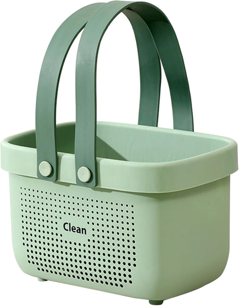 JiatuA Shower Caddy Baskets Plastic Storage Baskets Bins with Silicone Handles, Cleaning Supplies Organizer for Bathroom, Kitchen, Closet, Bedroom...