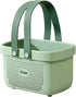 JiatuA Shower Caddy Baskets Plastic Storage Baskets Bins with Silicone Handles, Cleaning Supplies Organizer for Bathroom, Kitchen, Closet, Bedroom...
