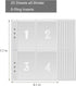 25 Sheets 100 Envelopes Money Saving Challenge a5 Binder 6-Ring Inserts for Replacement, Number 1-100 Money Bags for Cash Stuffing (Font A)...