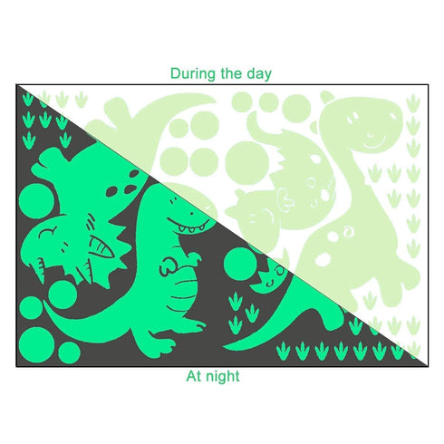 Glow in The Dark Stickers,2 Pack Dinosaur Stickers Decor for Boys Kids Bedroom,Wall Stickers for Living Room Decorations...