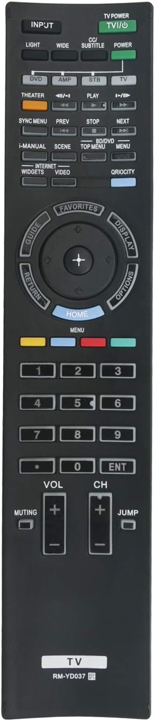 New RM-YD037 Remote Control Compatible with Sony LCD LED TV KDL-60NX810 KDL-60NX801 KDL-60NX800 KDL-55NX811 KDL-55NX810 KDL-52NX800 KDL-46NX810 KD...