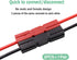 40PCS(20Pair) 30Amp Power Battery Connectors 30A 12-16AWG Cable Electrical Connector Plug Quick Connect/Disconnect Terminals Andersons Powerpoles ...