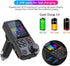 FM Bluetooth Transmitter for Car, Strong Microphone Bluetooth Car Adapter with 1.8" Color Screen for Hands Free Calls, Supports QC3.0 Charging, Tr...
