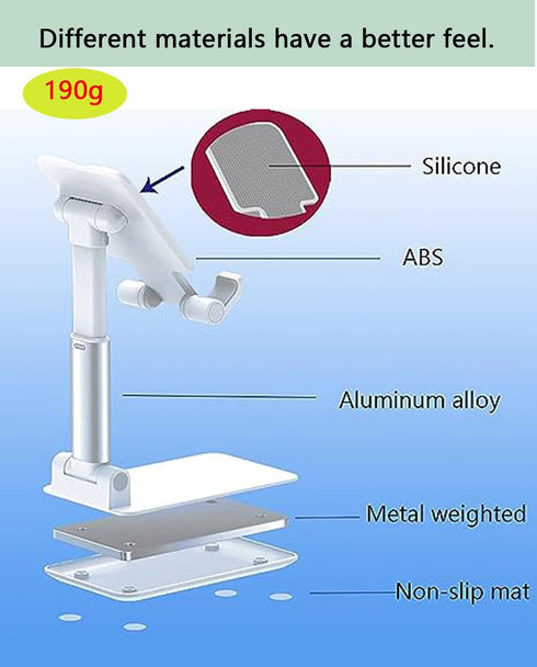 Cell Phone Stand for Desk,Phone Holder with Stable Anti-Slip,Increase Weight be Stable,Compatible with iPhone 15 14 13 12 Mini 11 Pro Xs Max XR X ...