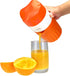 Hand Juicer Citrus Orange Squeezer Manual Lid Rotation Press Reamer for Lemon Lime Grapefruit with Strainer and Container, 2 Cups...