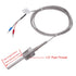 2M Thermistor K-Type Probe Thermocouple Sensor & Meter Temperature Controller,1/2" NPT 6 X 50MM Long Probe Thermocouple Temperature Range from 0 t...