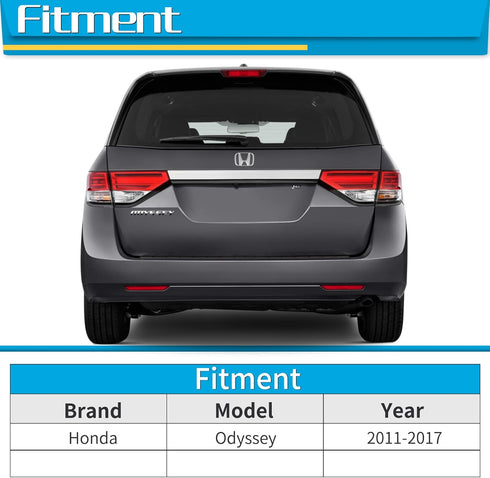 Rear Wiper Arm Blade, Replacement for Honda Odyssey 2011-2017 - ZOFFI Back Windscreen Wiper Assembly Replacement - All Season Natural Rubber Clean...