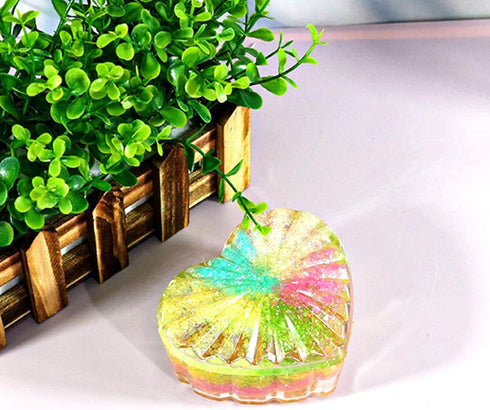 Zayookey Box Resin Molds, Storage Box Silicone Mold with Lid, Heart Shape Jewelry Box Epoxy Resin Casting Mould for DIY Trinket Candy Containers C...