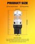 OXILAM 7440 LED Bulbs Amber Yellow 4000LM for Turn Signal Lights with Build-in Load Resistor CANBUS Error Free T20 7440NA 7441 W21W WY21W Blinker ...