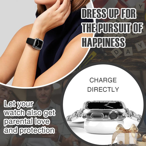 top4cus 41mm Cover Environmental Soft Flexible TPU Anti-Scratch Lightweight Protective 41mm Iwatch Case Compatible with Apple Watch Series 8/7 Ser...