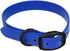 Regal Dog Products Medium Blue Waterproof Dog Collar with Heavy Duty Black Hardware Buckle & D Ring | Vinyl Coated, Adjustable Biothane Dog Collar...