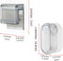 2Pack Toothbrush Holder Wall Mounted with Cover for Bathroom, Toothbrush Storage Organizer for Shower, Self Adhesive Toothbrush Hanger with Toothp...