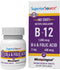 Superior Source No Shot Vitamin B12 Methylcobalamin (1000 mcg), B6, Folic Acid, Quick Dissolve MicroLingual Tablets, 60 Ct, Increase Energy, Healt...