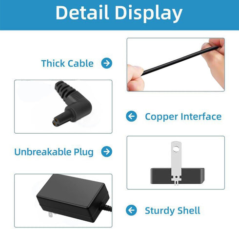 15V Charger for Black and Decker Dustbuster Handheld Vacuum, 6.6Ft (90627870/90629039 S003AQU1500015)...