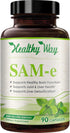 Healthy Way 500mg SAM-e Supplement - High Strength 500mg S-Adenosyl-L-Methionine Capsules for Joint Brain Liver and Mood Support - Non-GMO High Ab...