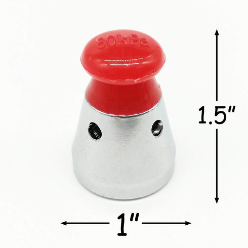 TIHOOD 3PCS Universal Pressure Cooker Relief Jigger Valve 1.5 Inch High (Red)...