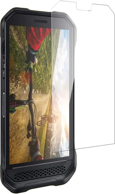 Nakedcellphone Compatible with Verizon Kyocera DuraForce Ultra 5G UW (E7110) Tempered Glass Screen Protector - Twin Pack - Clear Transparent 9H Ha...