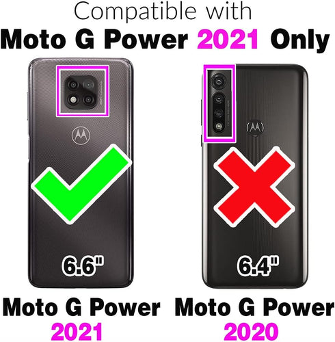 Asuwish Phone Case for Moto G Power 2021 Wallet Cover with Tempered Glass Screen Protector and PU Leather Card Holder Stand Slot Cell Accessories ...