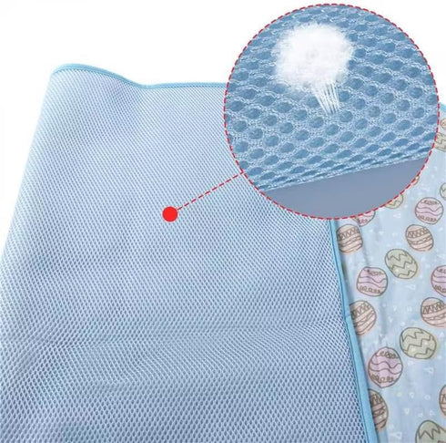 NACOCO Pet Cooling Mat Cat Dog Cushion Pad Summer Cool Down Comfortable Soft for Pets and Adults (M, Blue)...