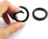 6PCS Alloy O Ring Buckle High-Grade Ornament Hardware Electrophoretic Spring Snap 25mm Black...