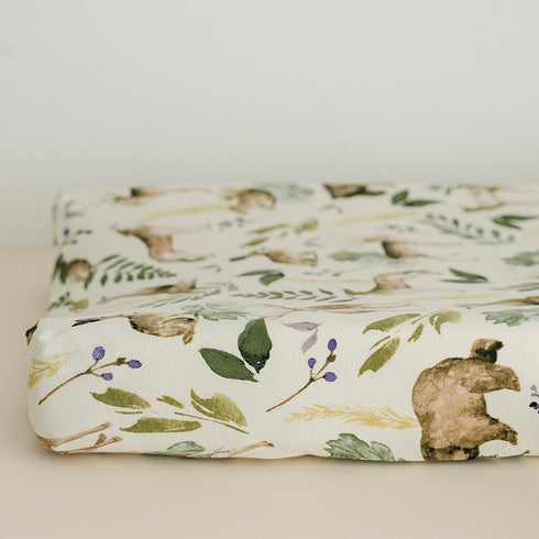 Pobibaby - 2 Pack Premium Pack N Play Sheets Fitted for Standard Pack and Plays and Mini Cribs - Ultra-Soft Cotton Blend, Stylish Woodland Pattern...