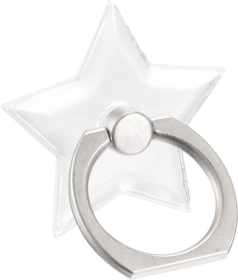 uxcell Transparent Phone Ring Holder, Clear Finger Grip Stand for Phone, Case, Tablet (Star Shape)......