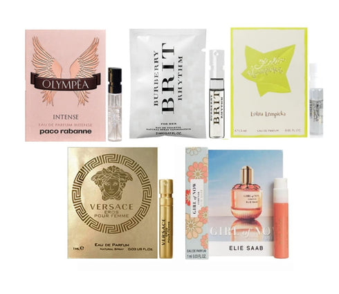 Designer Perfume Samples for Women - Lot of 5 Perfume Vials...
