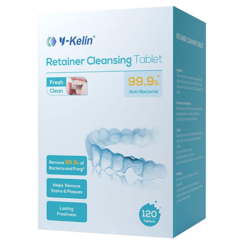 Retainer Cleanser Tablets Mouth Guards Cleaner Remove Odors Discoloration Stains and Plaque 120 Counts Denture Cleansers Retainers Mint by Y-Kelin...