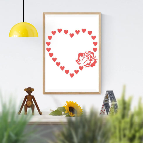 11 Pieces Heart Stencil, Reusable Heart Stencil Template Plastic Stencils for Painting on Wood Wall Home Decor DIY Crafts...