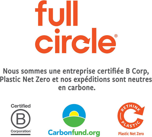 Full Circle The Ring Bamboo Vegetable and Fruit Cleaning Brush - A Versatile Scrubber for Food, Including Potatoes, Mushrooms, and Veggies with Re...