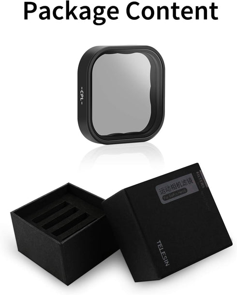 AFAITH CPL Filter for Gopro Hero 9/10/11 Black, Circular Polarizer Filter CPL Camera Lens Filter for GoPro Hero 9/10/11 Black...