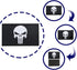 11 Piece Applique Embroidered Skull Flag Skeleton USA Flag Sew On Patch Hook & Loop Badge Armband for Bag Clothes Hat...