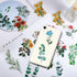 80 Pieces Natural Vintage Flower Stickers for Scrapbooking, Self-Adhesive Scrapbooking Stickers Supplies Journal for Adult Card Making Letters DIY...