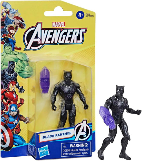 Marvel Epic Hero Series Black Panther Action Figure, 4-inch, Avengers Super Hero Toys for Kids Ages 4 and Up...
