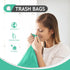 2 Gallon 80 Counts Strong Trash Bags Garbage Bags by Teivio, Bathroom Trash Can Bin Liners, Small Plastic Bags for home office kitchen, Green...
